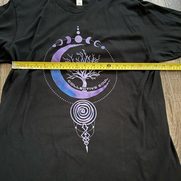 Collective Soul 2022 Tour Shirt in Black and Purple Mystical Tree Men's Large - Picture 11 of 13